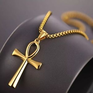 Egyptian Ankh Crucifix Necklaces Pendants Stainles